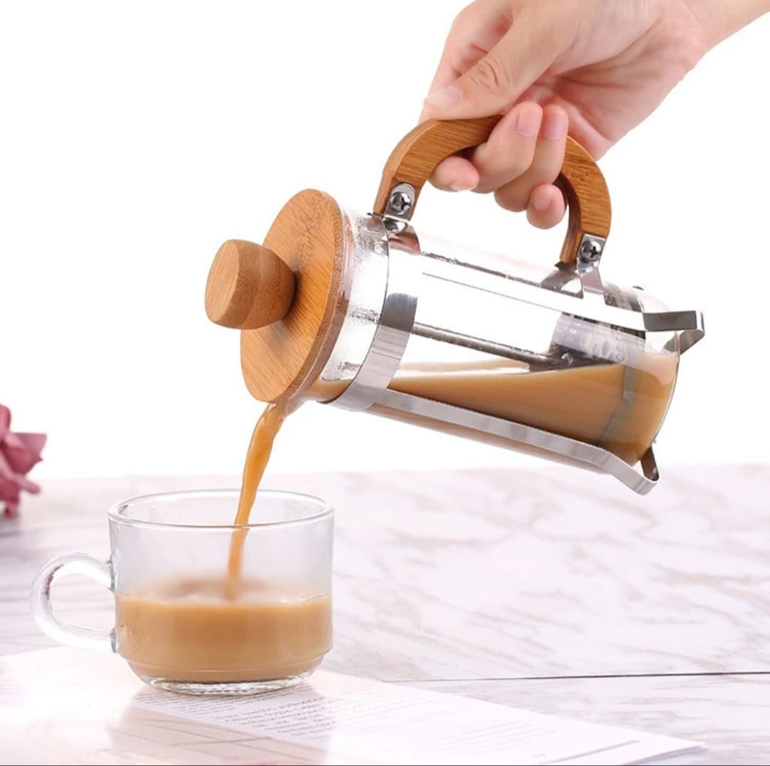 πΏ French Press Glass Tea Pot β Heat-Resistant Borosilicate Glass & Stainless Steel Filter for Loose Leaf Tea & Coffee