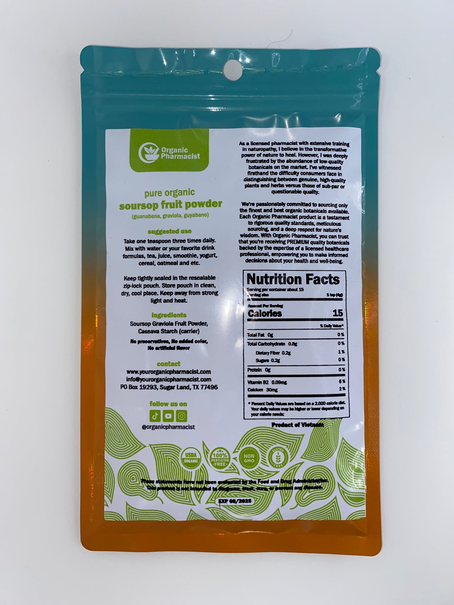 Soursop Fruit Powder (Guanabana) - Immune Booster & Gut health