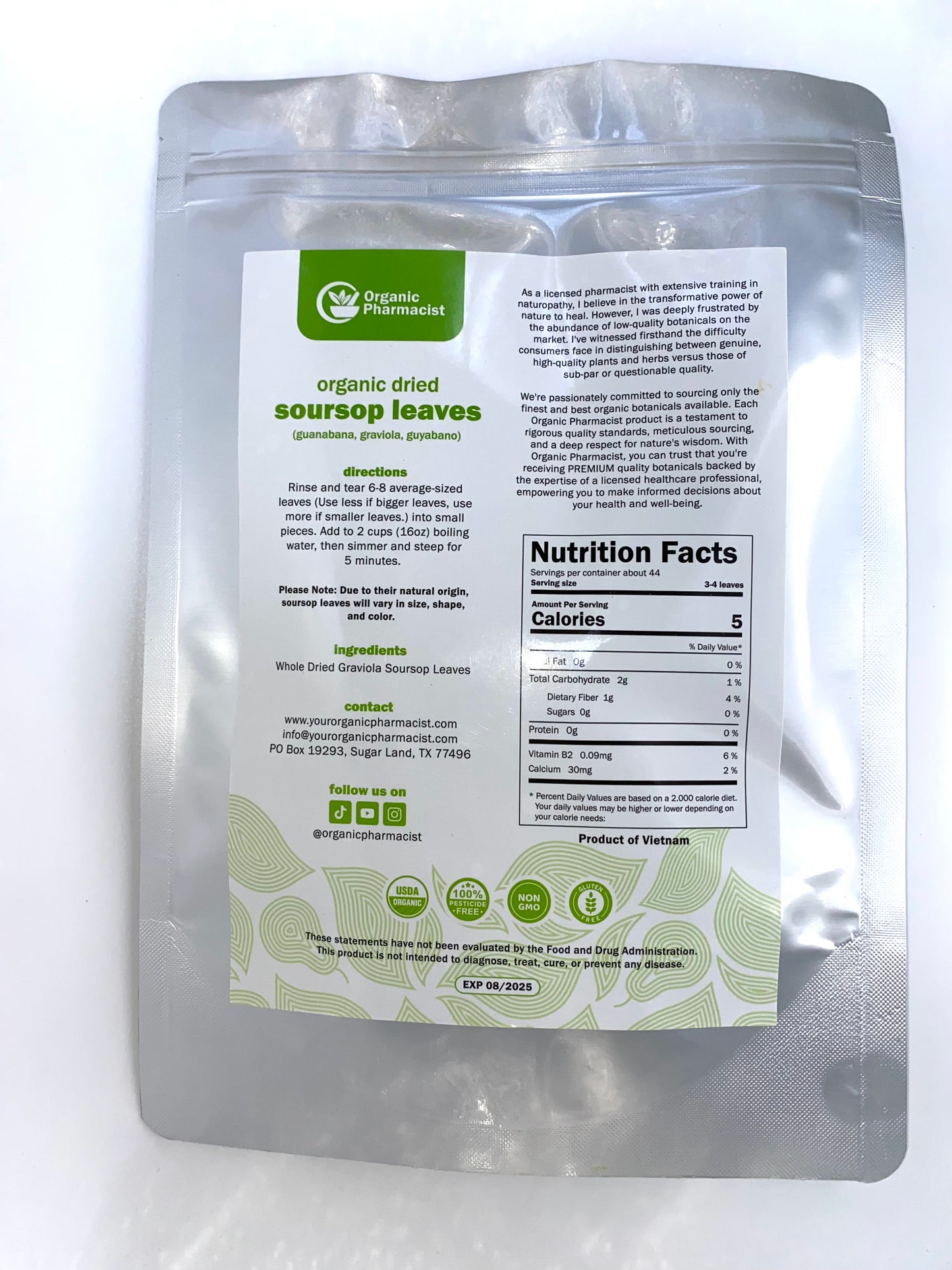 Soursop Power Pack β Organic Soursop Leaves & Powder Combo for Immunity & Wellness (60g Each)