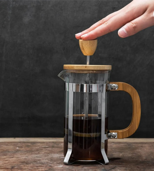 🌿 French Press Glass Tea Pot – Heat-Resistant Borosilicate Glass & Stainless Steel Filter for Loose Leaf Tea & Coffee