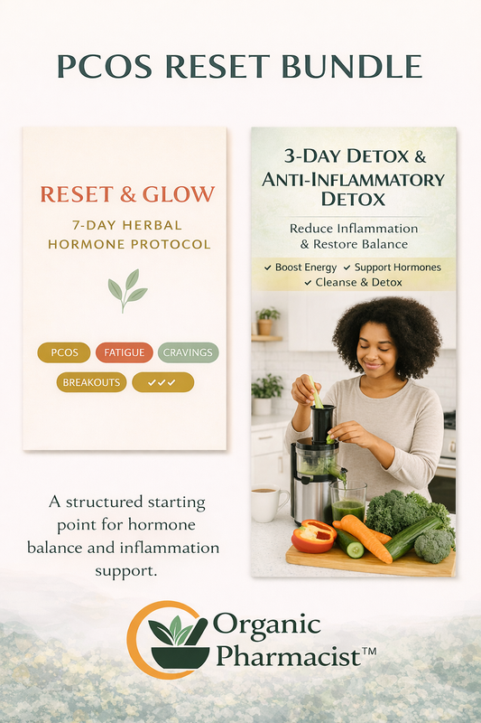 THE PCOS RESET & DETOX GUIDE BUNDLE: PCOS Reset & Glow Bundle: How to Restore Hormonal Balance Without Extreme Diets or Guesswork